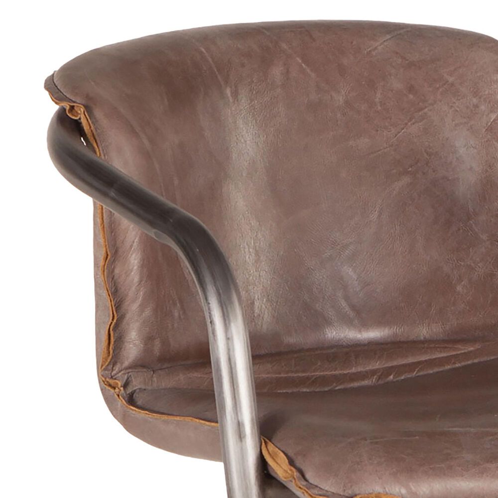 Home Trends &amp; Design Portofino Dining Arm Chair in Brushed Nickel, , large
