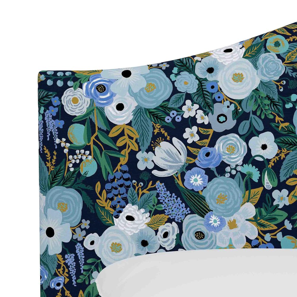 Skyline Furniture Mayfair California King Headboard in Garden Party Blue, , large