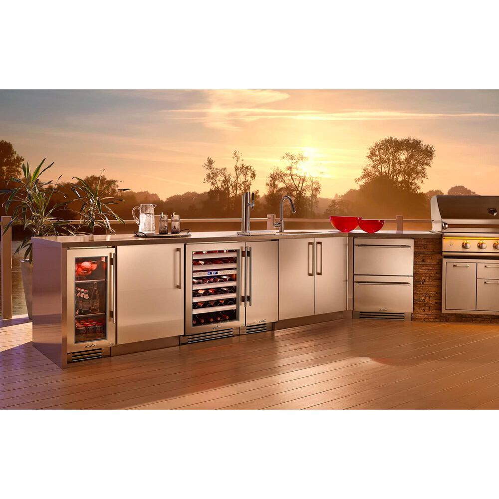 True Residential 3.14 Cu. Ft. Single Tap Undercounter Beverage Dispenser with Right Hinge and Solid Door in Stainless Steel, , large