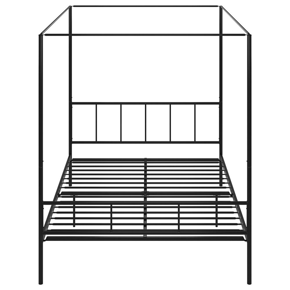 Novogratz Marion Queen Canopy Bed in Black, , large
