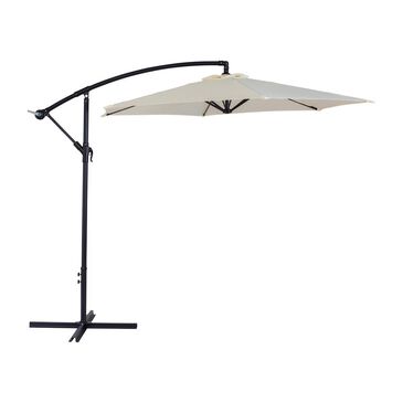 CorLiving 9" Tilting Cantilever Umbrella without Base in Warm White , , large
