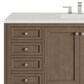 James Martin Vanities Chicago 60" Single Bathroom Vanity in Whitewashed Walnut with 3 cm Lime Delight Quartz Top and Rectangular Sink, , large
