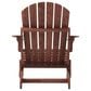 Hearth and Haven Oversize Outdoor Folding Adirondack Chair in Coffee, , large