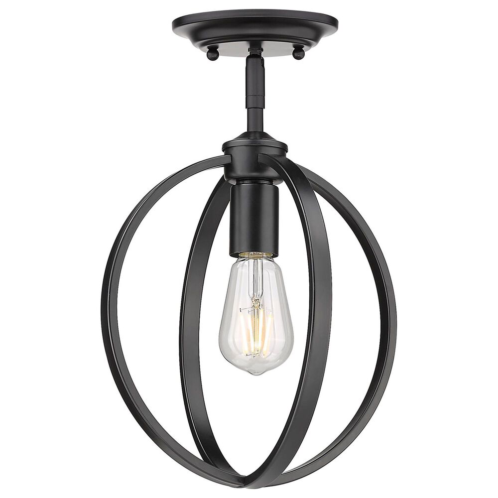 Golden Lighting Colson Semi-Flush in Matte Black, , large