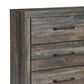 Ashley Drystan 3-Piece Queen Panel Bedroom Set in Brown Rustic, Burnt Orange and Teal, , large