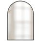 Flair Industries 30" Arched Aluminum Wall Mirror in Black, , large
