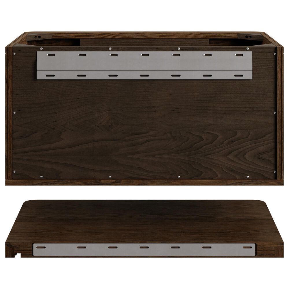 James Martin Allamari 36" Single Bathroom Vanity in Sable with Single Hole 3 cm White Zeus Silestone Top and Rectangular Sink, , large