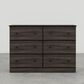 Lemoore Essential 45" 6-Drawer Dresser in Grey Walnut, , large