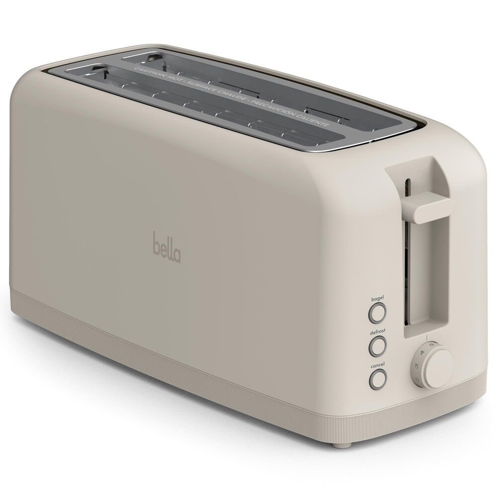 Bella 4-Slice Slim Toaster in Oatmilk, , large