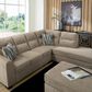 Ashley Olten 2-Piece Right Facing Sectional with Chaise in Mocha, , large