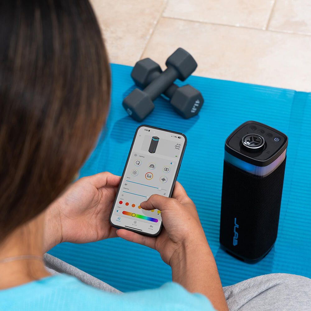 JLab JBuds Party Portable Bluetooth Speaker in Black, , large