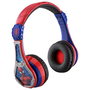 KIDdesigns Marvel"s Spiderman Bluetooth Wireless Headphones in Red, , large