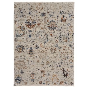 Feizy Kaia 7"10" x 9"6" Ivory and Multicolor Area Rug, , large