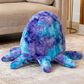Jaxx Huggy The Octopus Sea Buddy Large Kids Stuffed Animal Bean Bag in Tie-Dye Mystic Blue and Purple, , large