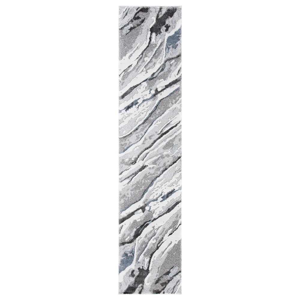 Safavieh Century CTY382F 2" x 8" Grey and Blue Runner, , large