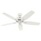 Hunter Newsome 52" Ceiling Fan in Fresh White, , large
