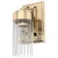 Hunter Gatz 1-Light Wall Sconce in Alturas Gold, , large