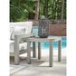 Ashley Hurley Park Patio Square End Table in Gray - Table Only, , large