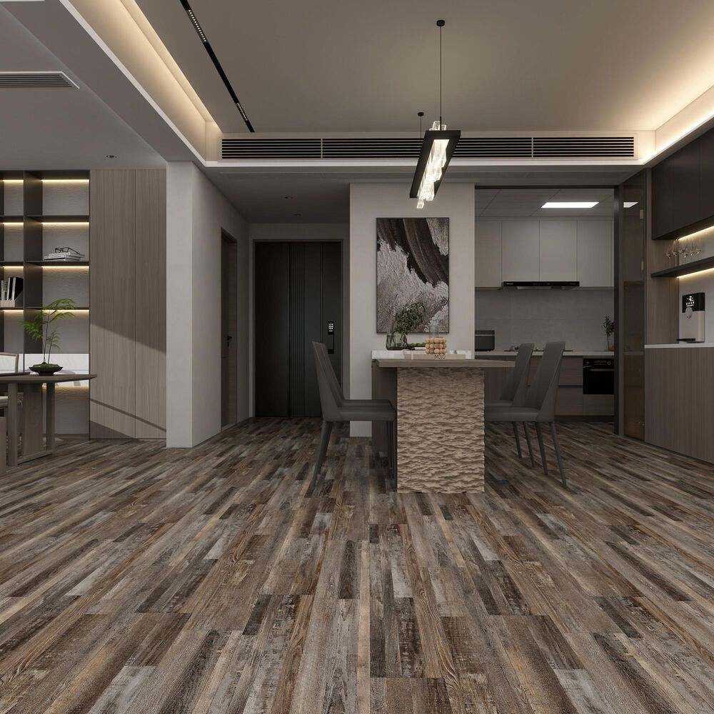 Create Flooring Oakhaven Barnwood 9" x 60" Luxury Vinyl Plank, , large