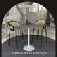 Leisuremod LeisureMod Verve Collection Modern Bar Height Table White Base with 27 Round Marble Grey Sintered Stone Top, , large