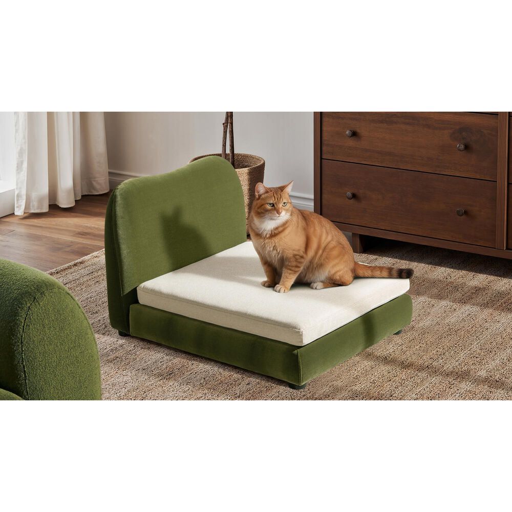 Jennifer Taylor Home Roman Pet Bed in Olive Green, , large