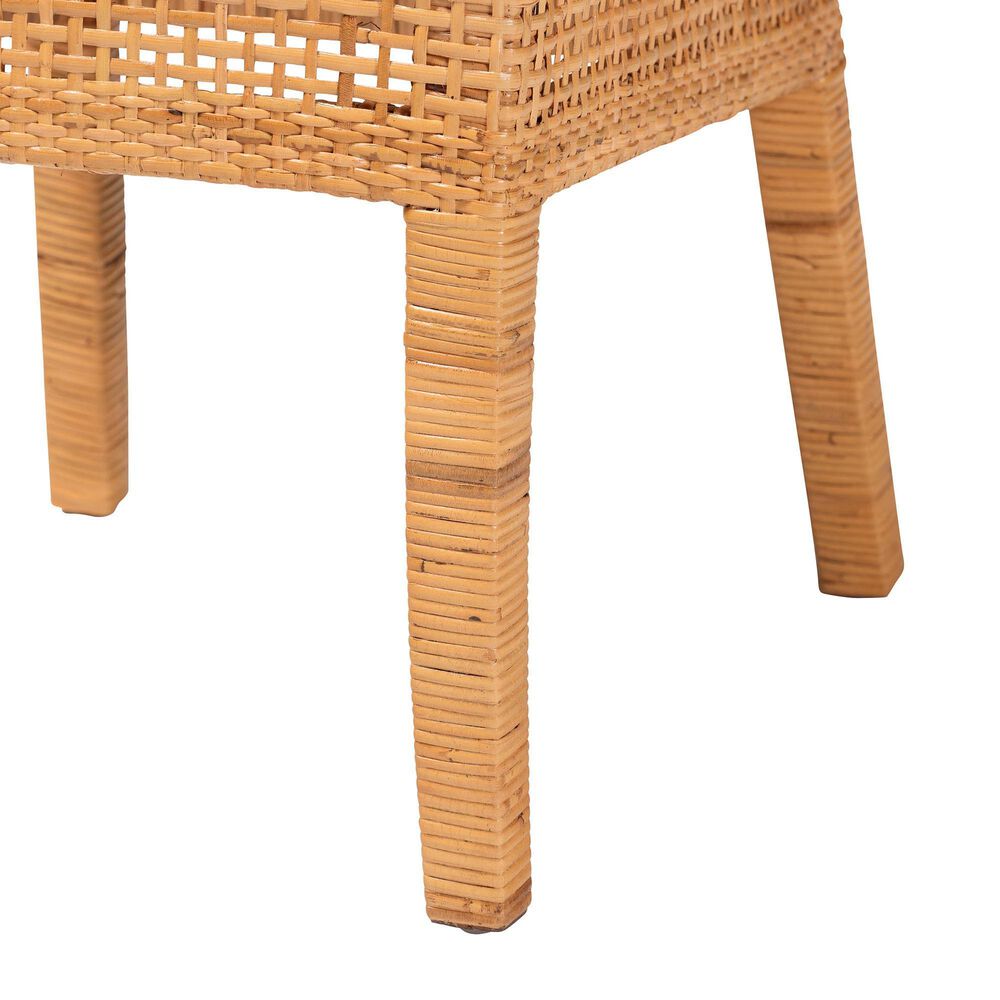 Baxton Studio Morris Side Chair in Light Honey, , large