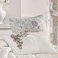 J. Queen New York Chardonnay 13" x 19" Lumbar Pillow in Ivory, Rose, Taupe and Green, , large
