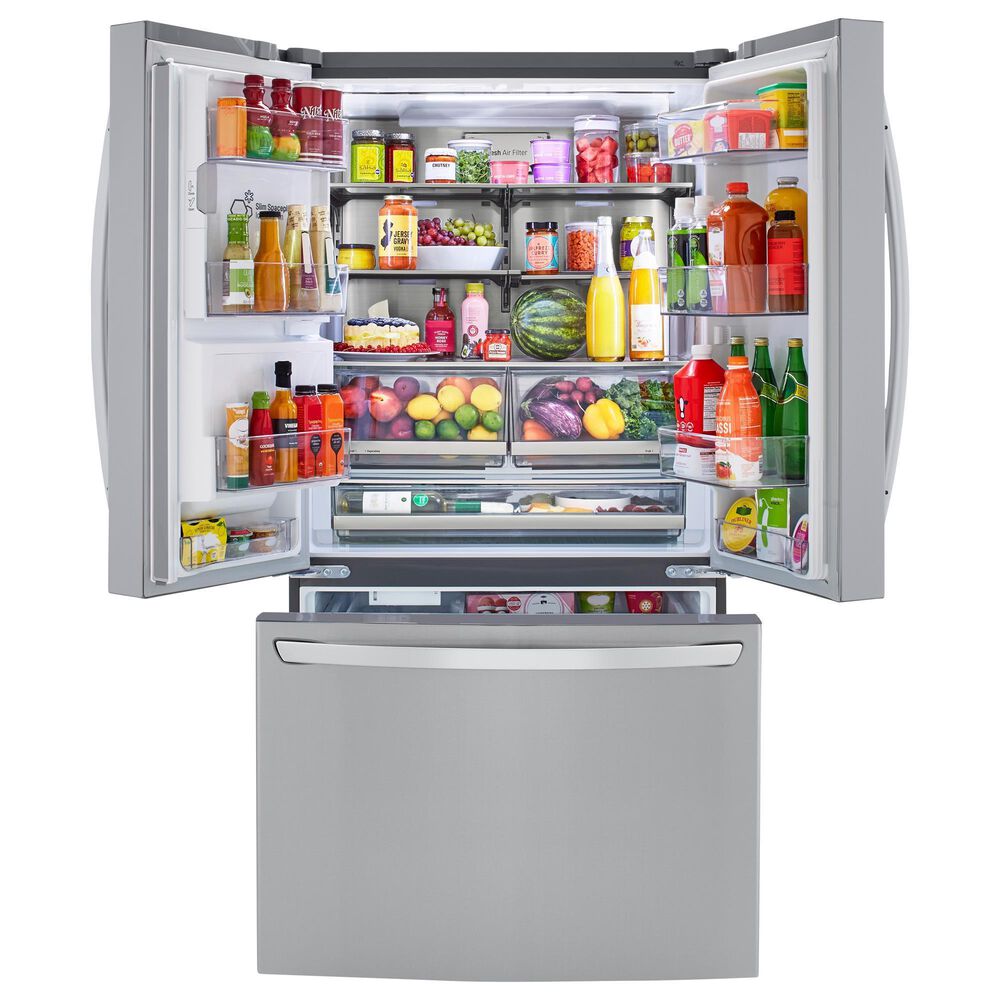 LG 24 Cu. Ft. Counter-Depth French Door Refrigerator with Craft Ice in PrintProof Stainless Steel, , large