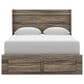 Ashley Elbrin Queen Storage Bed in Weathered Brown, , large
