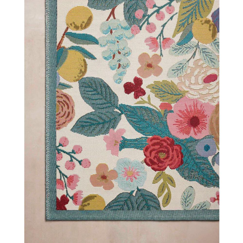 Loloi Rifle Paper Co. x Loloi Perennial Rose / Multi 6&#39;-7&quot; x 9&#39;-4&quot; Area Rug, , large
