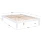 Linon Home Decor Polly Full Platform Bed in Bold White, , large