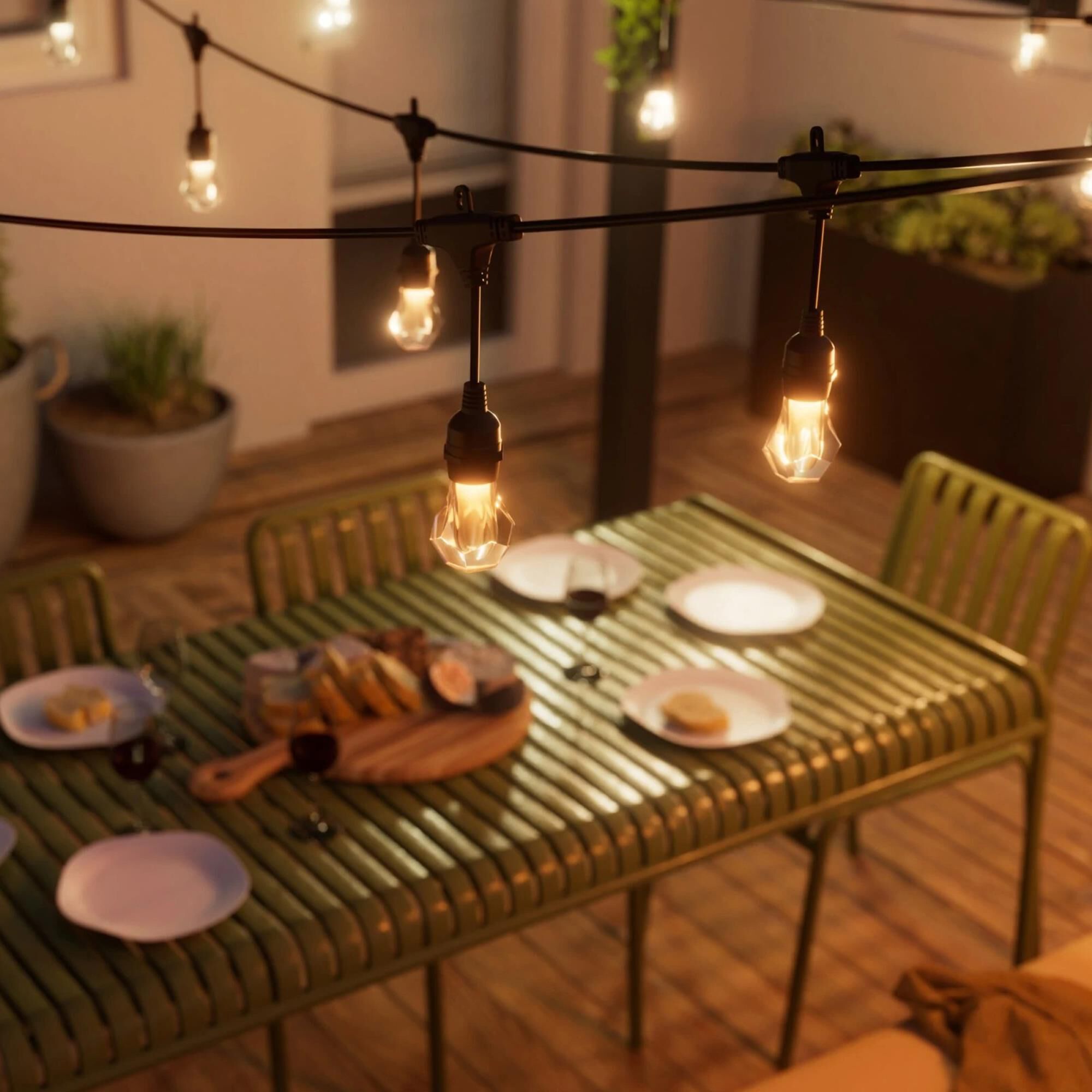 Nanoleaf Matter Smart 49 Ft. Expansion Pack Outdoor String Light in Multicolor NFM
