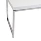 OSP Home Wall Street Coffee Table in White Melamine/Chrome, , large