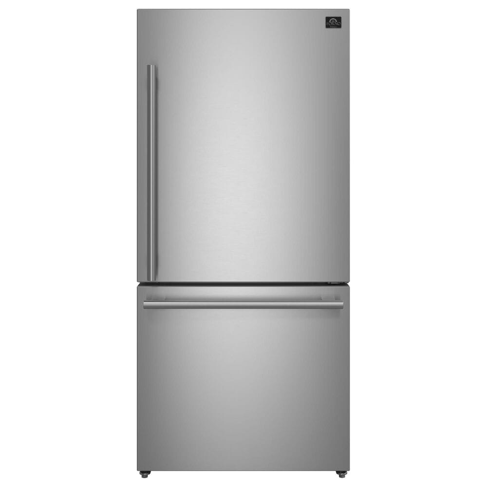 Forno Milano Espresso 17.2 Cu. Ft. Bottom Freezer Refrigerator with Right Swing in Stainless Steel, , large