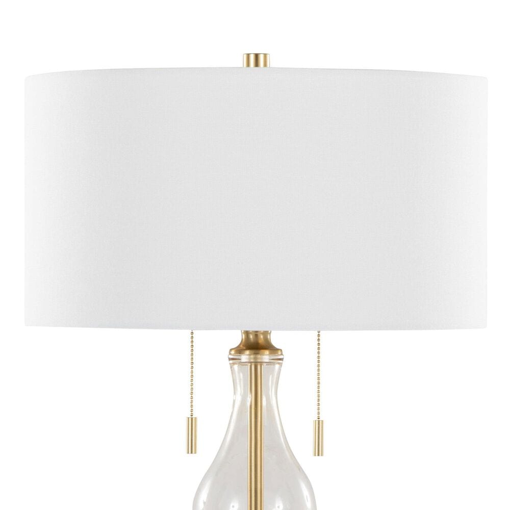 Grandview Gallery Rook Table Lamp in Gold and Clear, , large