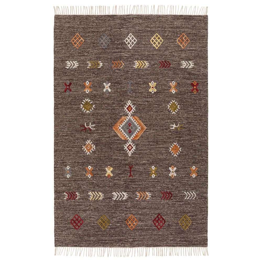 Surya Zanafi ZNF-2304 5' x 7'6" Brown, Orange and Red Area Rug, , large