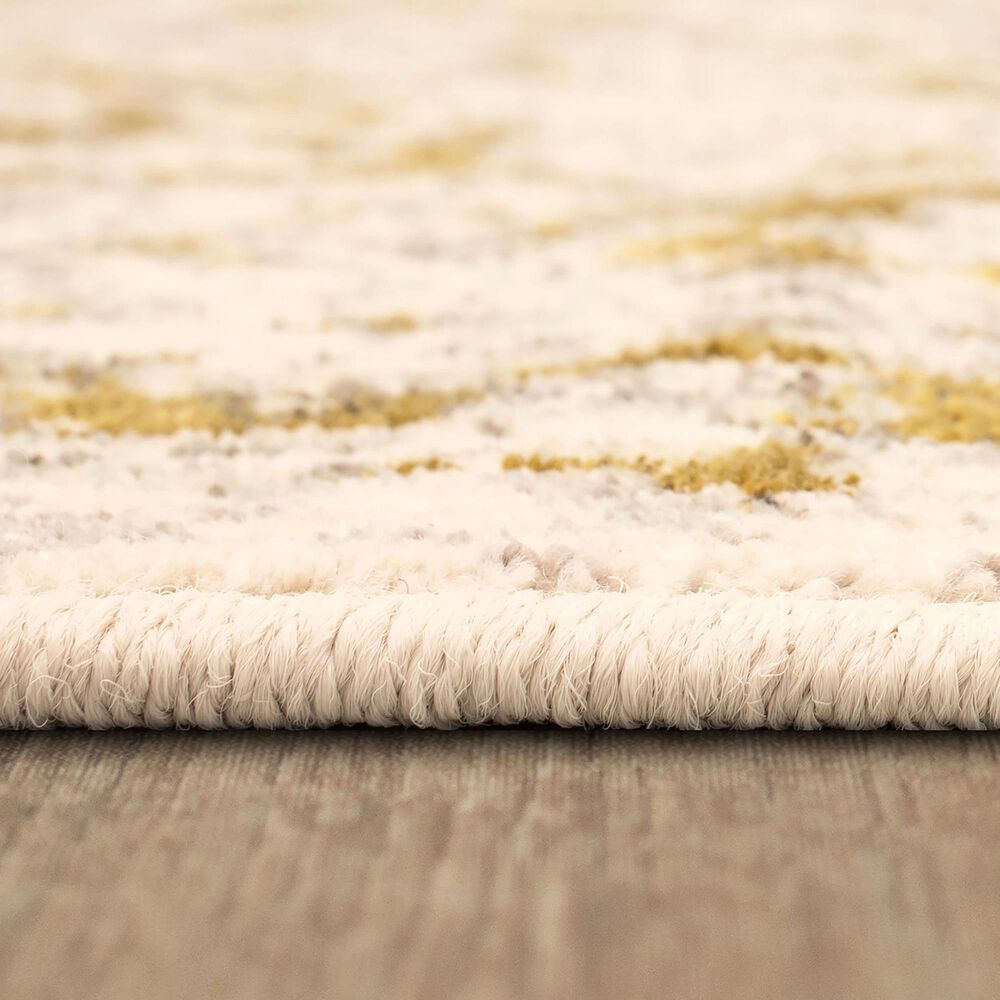 Karastan Axiom Chisel 92116-00527 5&#39;3&quot; x 7&#39;10&quot; Gold Area Rug, , large