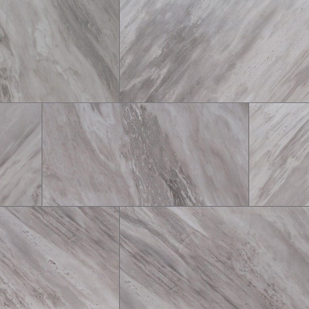 MS International Eden Bardiglio 12" x 24" Polished Porcelain Tile, , large