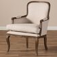 Baxton Studio Napoleon Accent Chair in Beige, , large