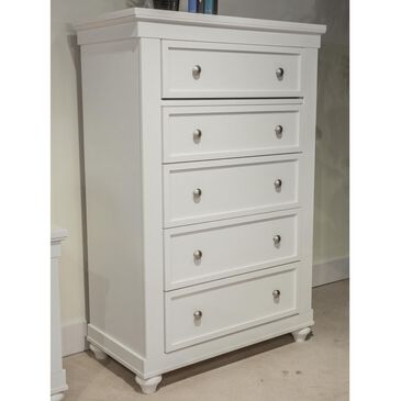 Signature Design by Ashley Grantoni 5-Drawer Chest in White, , large