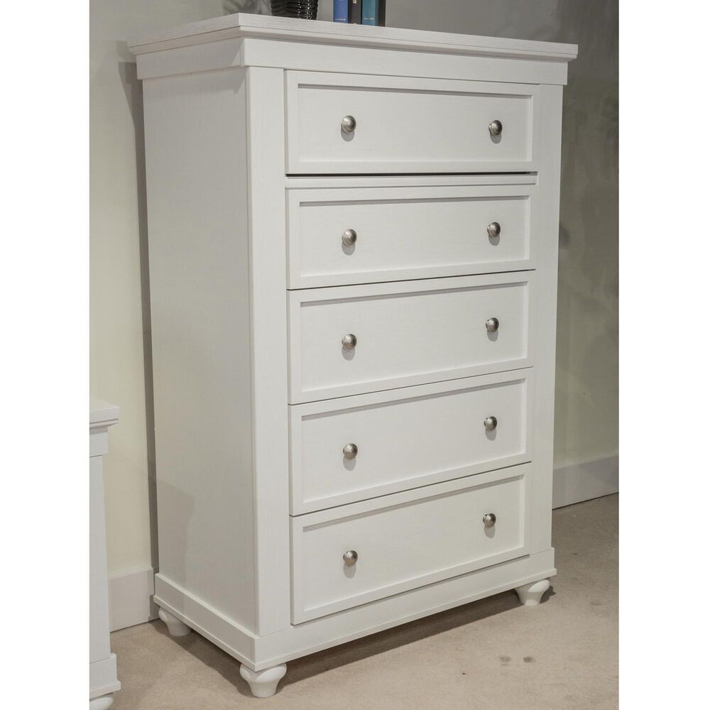Signature Design by Ashley Grantoni 5-Drawer Chest in White, , large