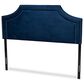Baxton Studio Avignon Queen Upholstered Headboard in Navy Blue, , large