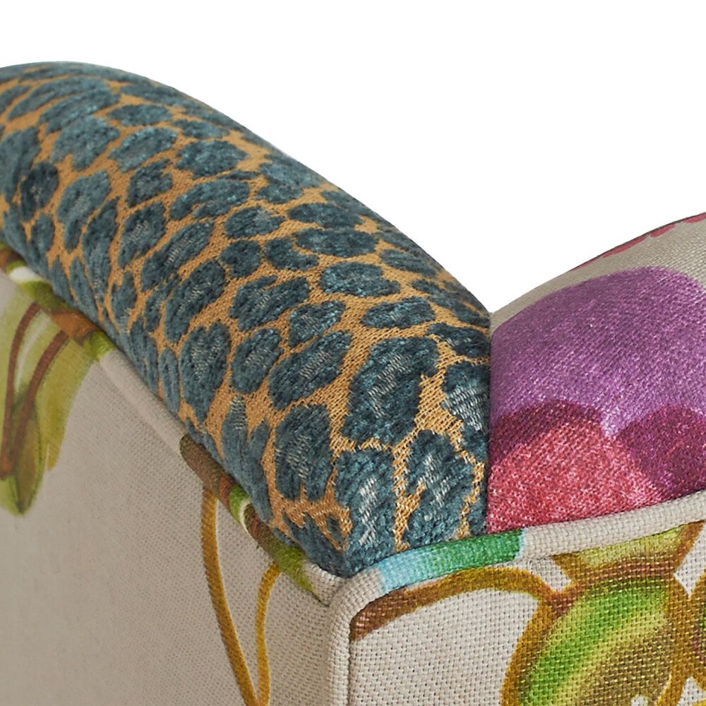 Jennifer Taylor Home Anya Arm Chair in Navy Blue, Purple, Red, Taupe and Green, , large