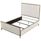 Furniture of America Lalia Queen Upholstered Panel Bed with Padded Headboard in Matte Gold, , large