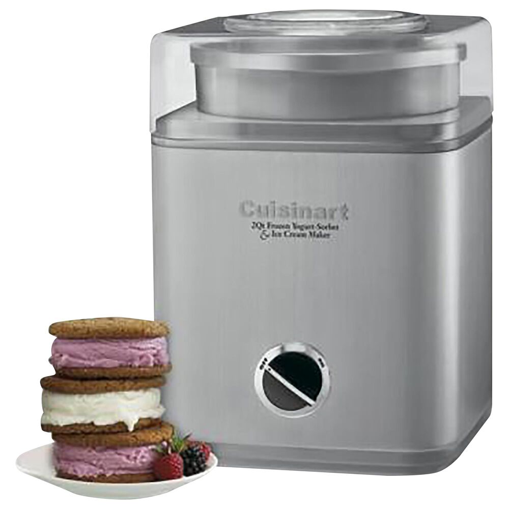 Cuisinart 2 Qt Ice Cream and Yogurt Maker in Brushed Chrome, , large