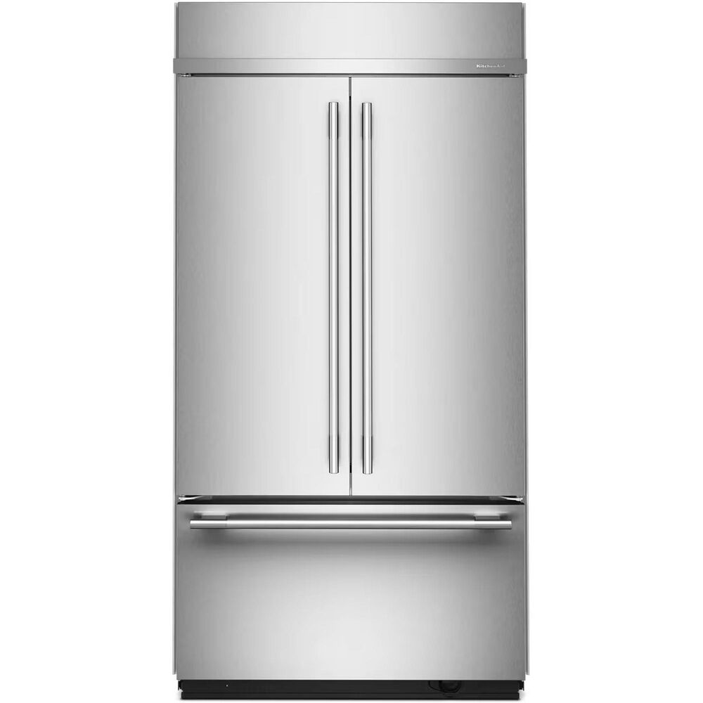 KitchenAid 24.2 Cu. Ft. French Door Bottom Mount Refrigerator in PrintShield Stainless Steel, , large