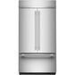 KitchenAid 24.2 Cu. Ft. French Door Bottom Mount Refrigerator in PrintShield Stainless Steel, , large