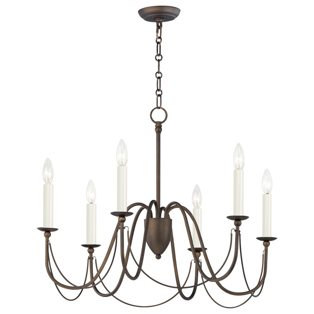 Maxim Lighting Plumette 6-Light Chandelier in Chestnut Bronze, , large