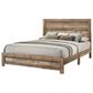 Crown Mark Elmer King Panel Bed in Rustic Brown, , large