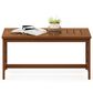 HOMLUX Patio Coffee Table with X Leg in Teak Oil, , large